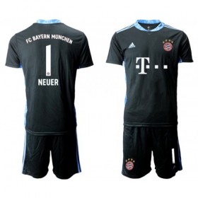 Jalkapallo Pelipaidat FC Bayern München Manuel Neuer 1 Maalivahti Lasten Vieraspaita 2020-2021 Lyhythihainen